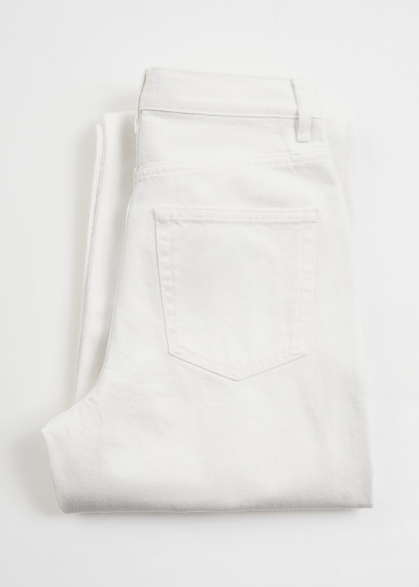 & Other Stories Straight Jeans Cream