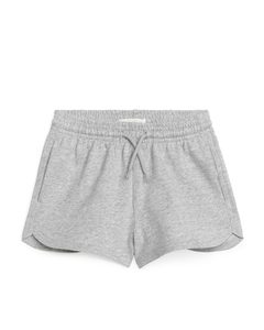 Frottee-Shorts Graumeliert