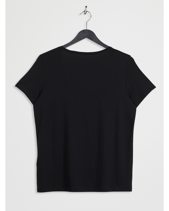 Arket Lyocell Blend T-Shirt Black
