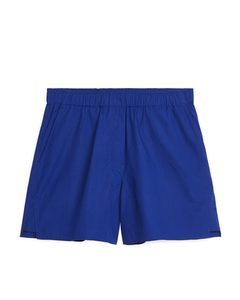 Poplin Shorts Bright Blue