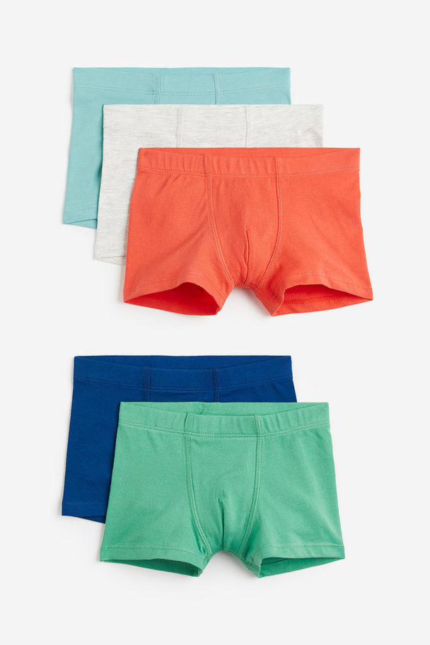 H&M 5-pack Boxershorts Orange/mörkblå