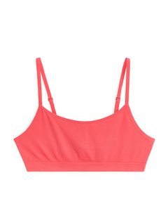 Soft Seamless Top Bright Red