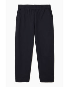 Elasticated Twill Trousers Navy