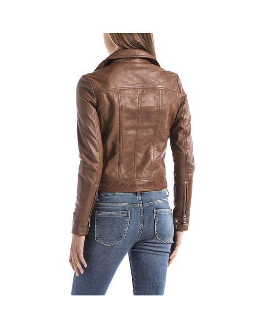 Blue Wellford Leather Jacket Loire