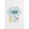 T-shirt Med Vendbare Pailletter Lys Turkis/looney Tunes