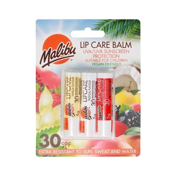 Malibu Malibu Lip Care Balm Trio Spf30