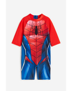 Upf 50 Surf Suit Red/spider-man