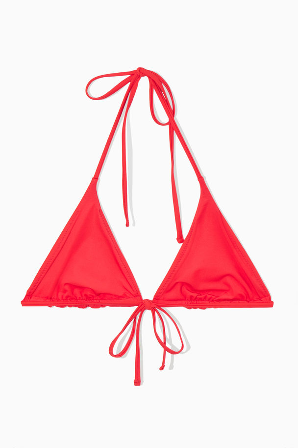 COS Triangle Bikini Top Red