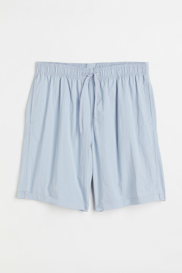 H&M Nylon Knee-length Swim Shorts Light Blue
