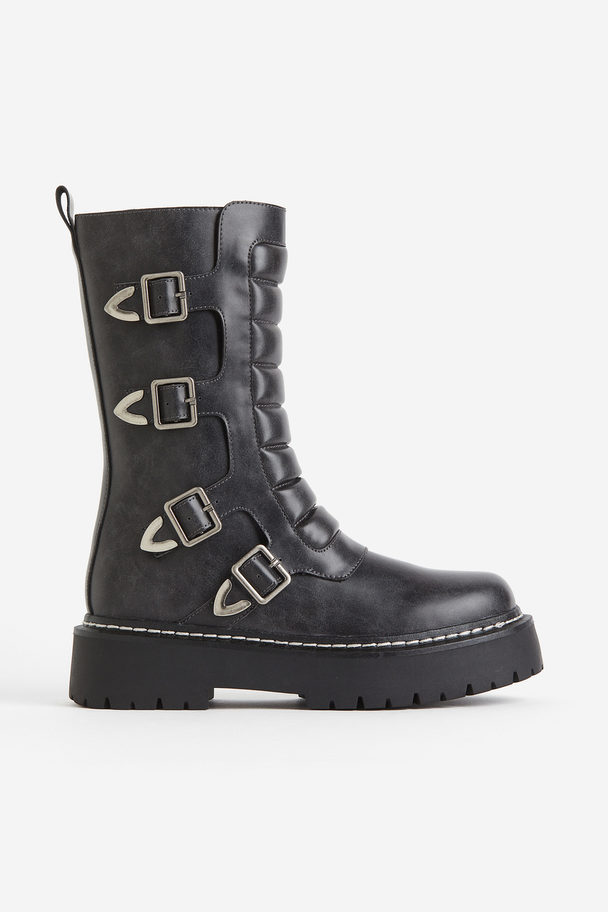 H&M Chunky Boots Sort