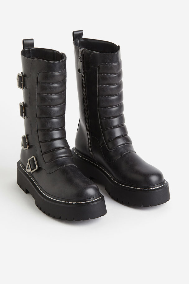 H&M Chunky Boots Sort