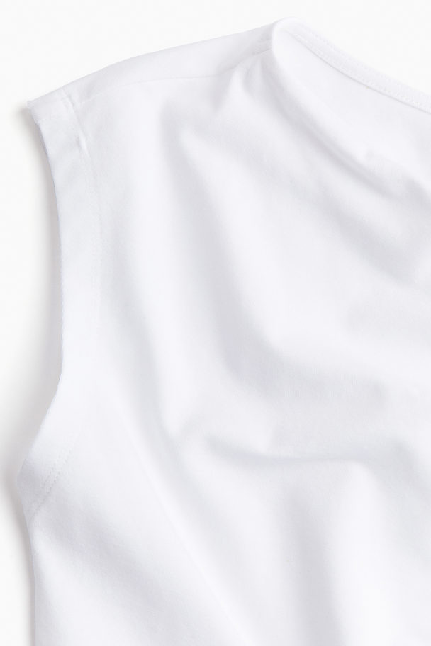 H&M Cap-sleeved Top White