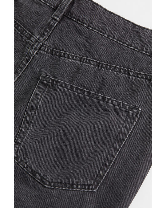 H&M 90s Denim Skirt Dark Grey