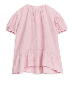 Cotton Muslin Dress Light Pink