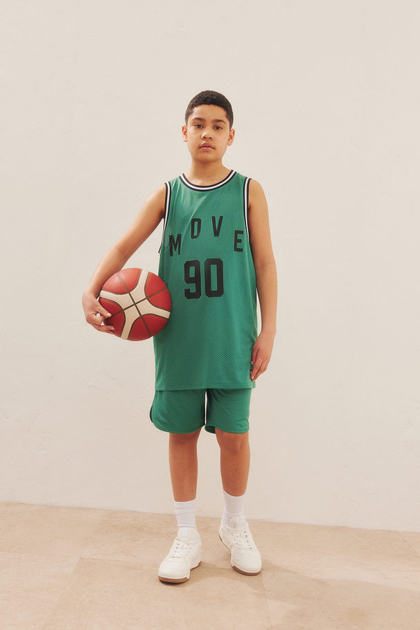 H&M 2-teiliges Basketballset Knallgrün/Move 90