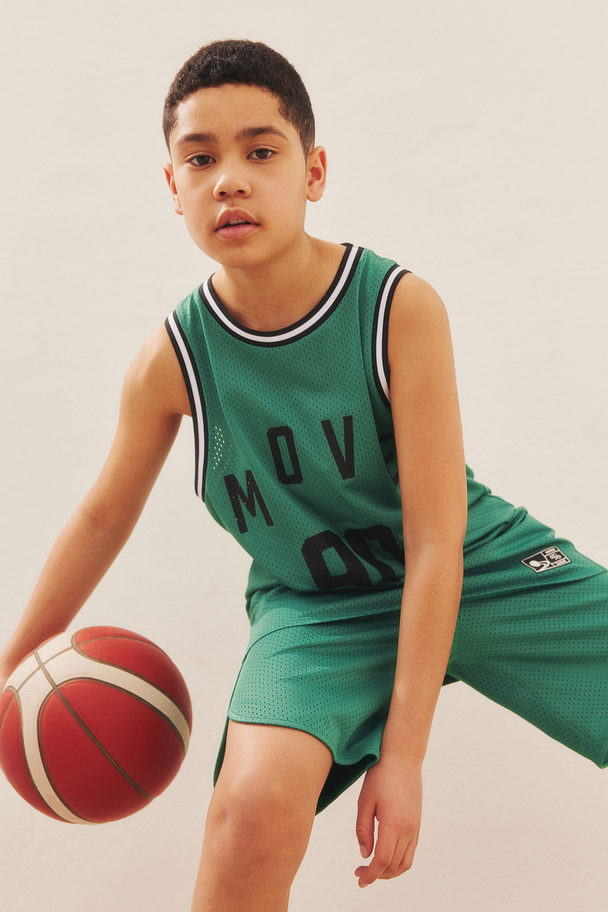 H&M 2-teiliges Basketballset Knallgrün/Move 90