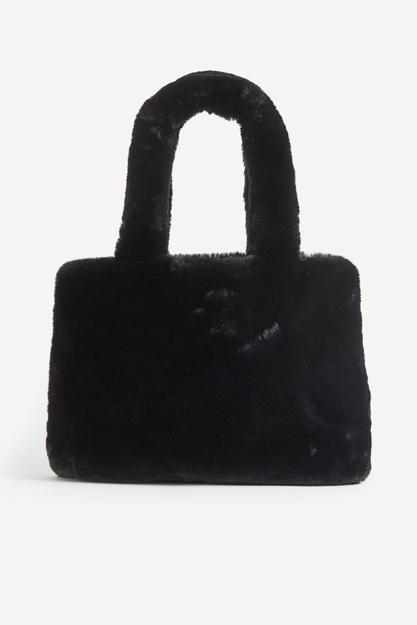 H&M Fluffy Shoulder Bag Black