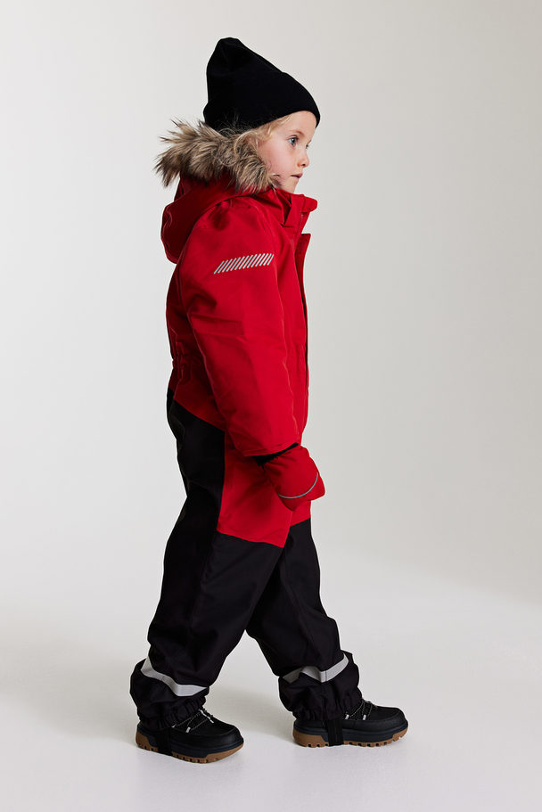 H&M Schneeanzug mit Platz zum Mitwachsen Rot/Blockfarben
