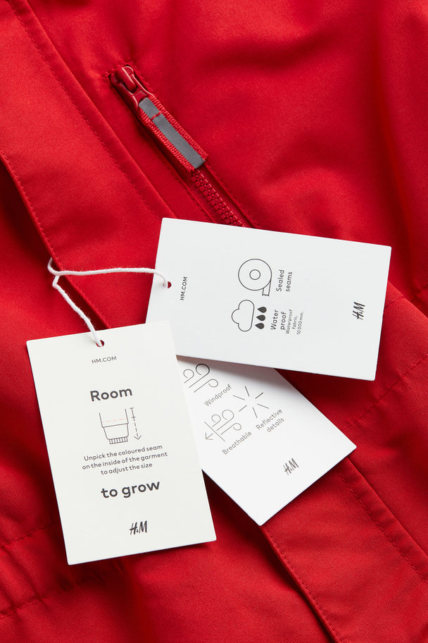 H&M Funktionsoverall Med Room-to-grow-funktion Röd/blockfärgad