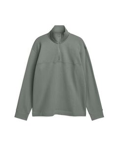 Half-zip Sweatshirt Khaki Green