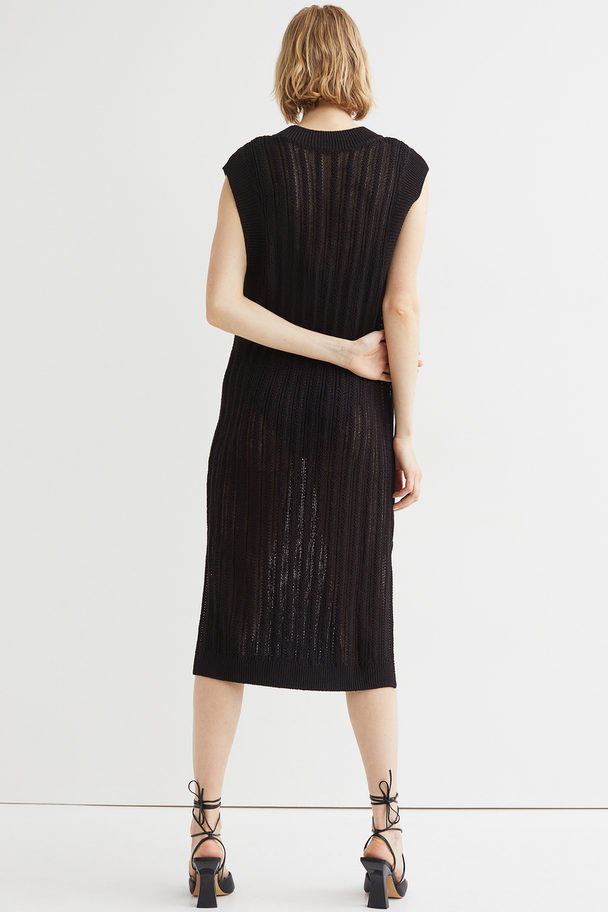 H&M Knitted Dress Black