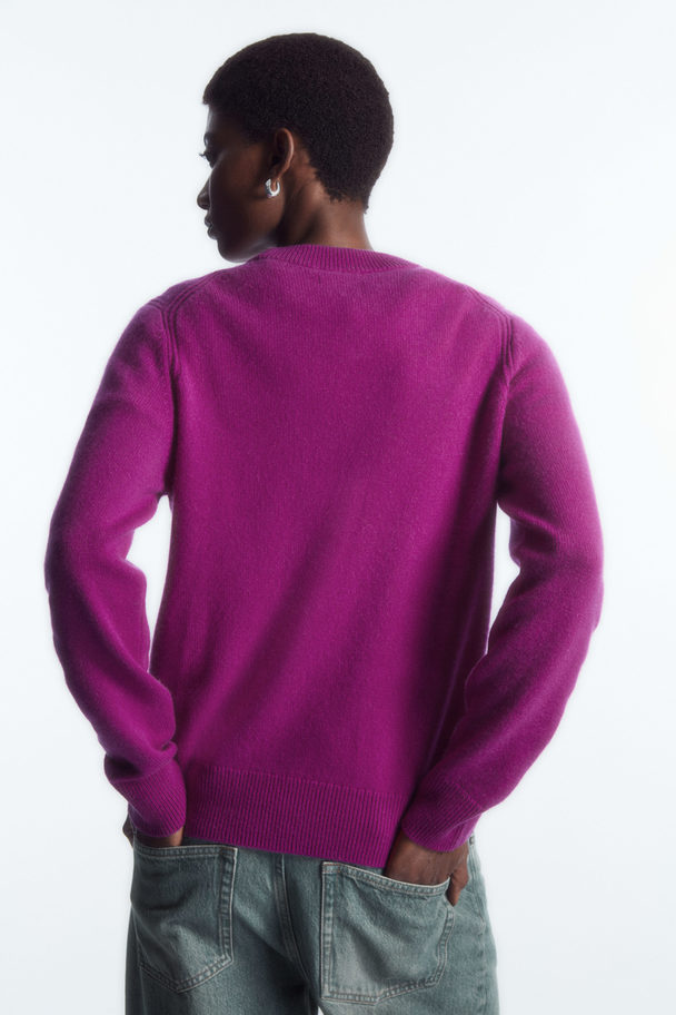 COS Pure Cashmere Jumper Bright Pink