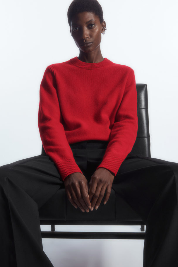 COS Pure Cashmere Jumper Red