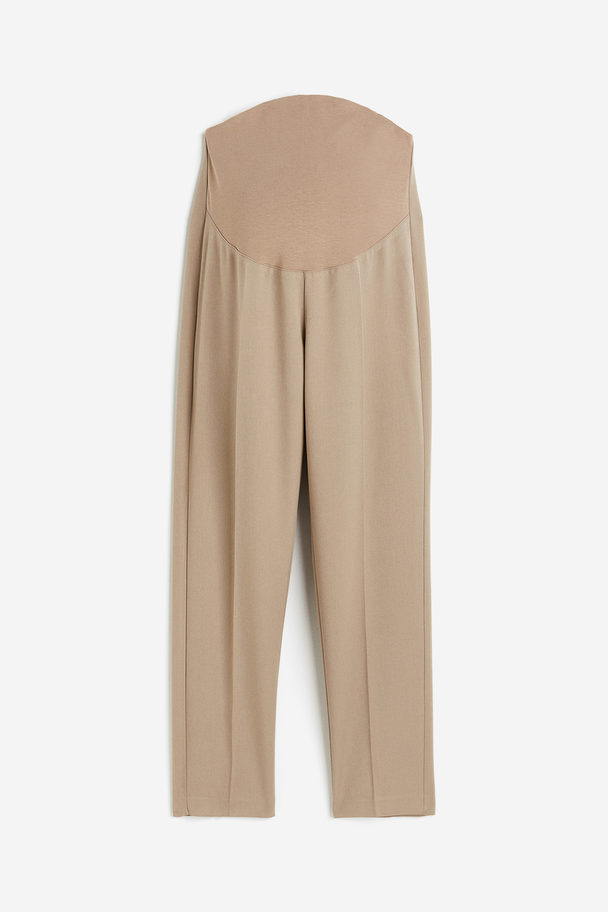 H&M Mama Ankle-length Cigarette Trousers Beige