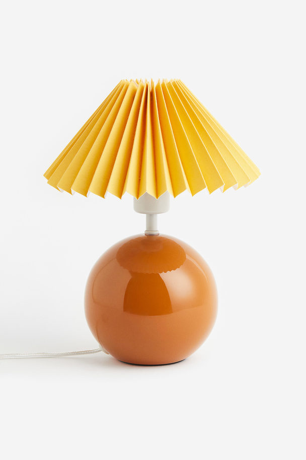 H&M HOME Pleated Lamp Shade Yellow