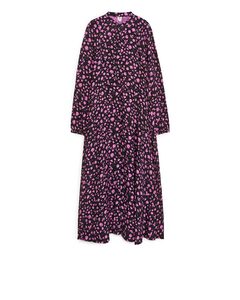 All-over Printed Dress Black/pink