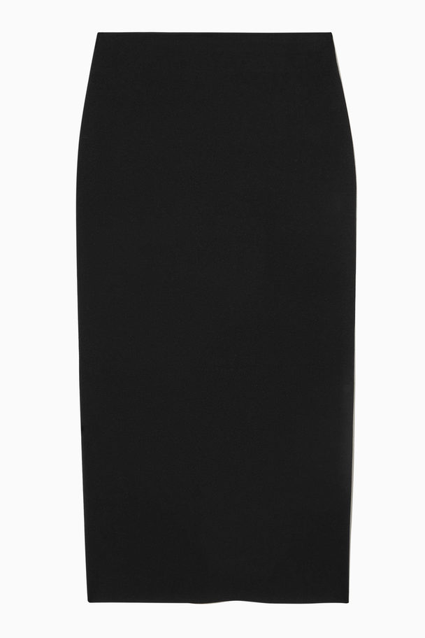 COS Knitted Midi Pencil Skirt Black