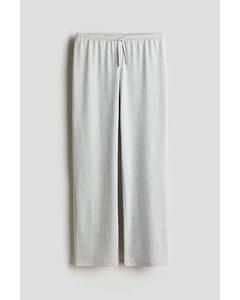 Jersey Trousers Light Grey Marl