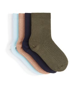 Rib Knit Socks Basic Solids