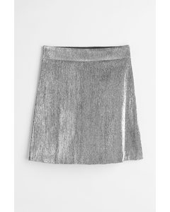 Glittery Skirt Silver-coloured