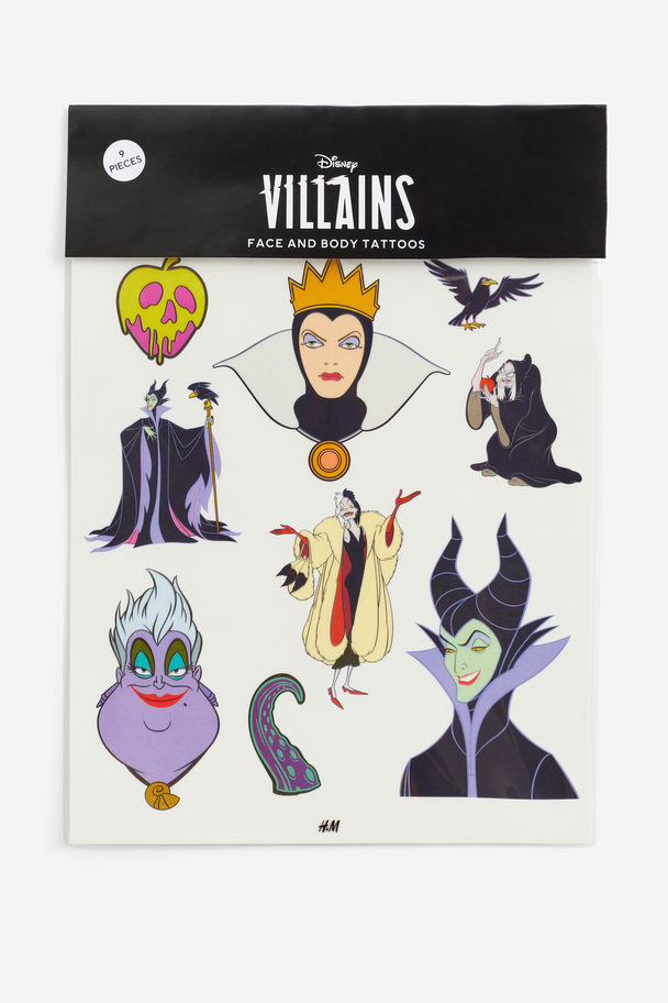 H&M Temporary Face And Body Tattoos Black