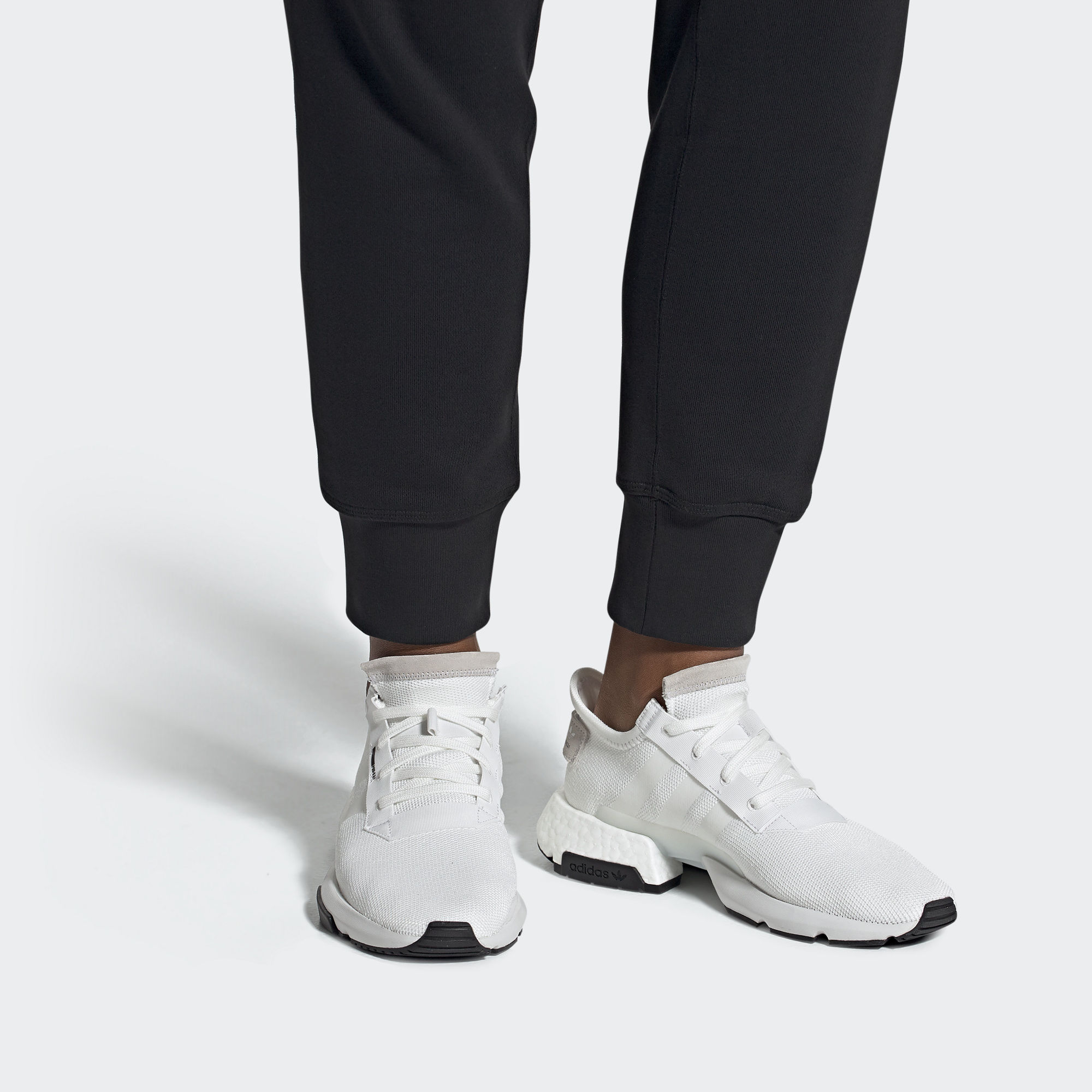 adidas pod white on feet