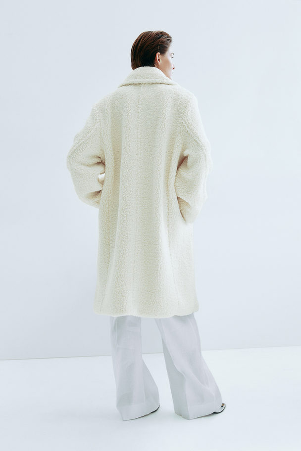 H&M Pile Coat White