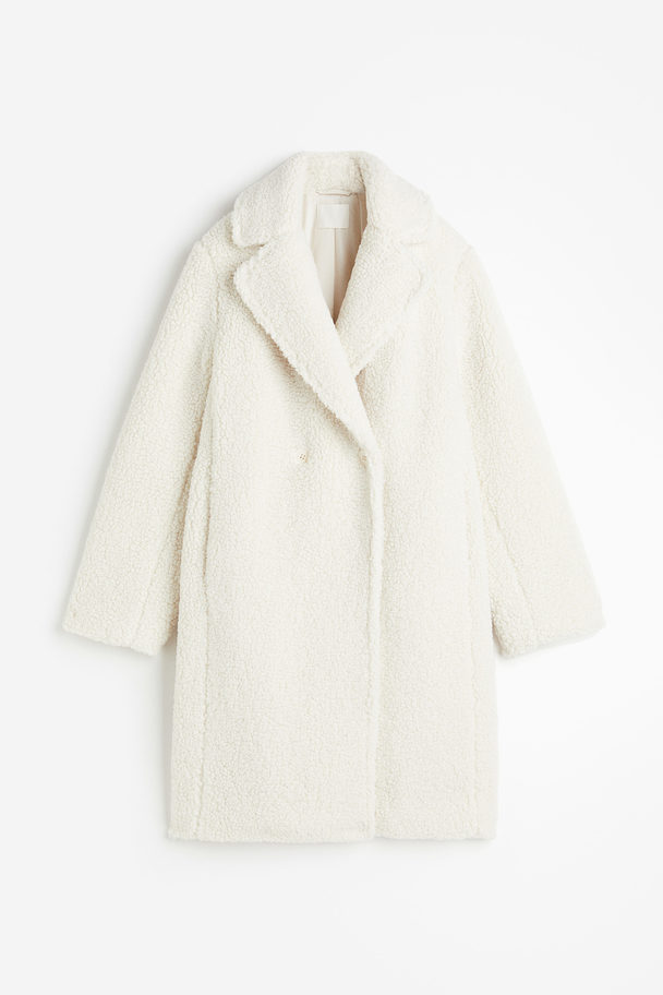 H&M Pile Coat White