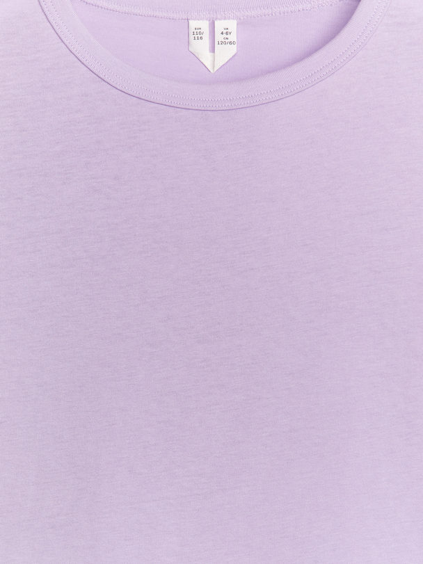ARKET Crew-neck T-shirt Lilac