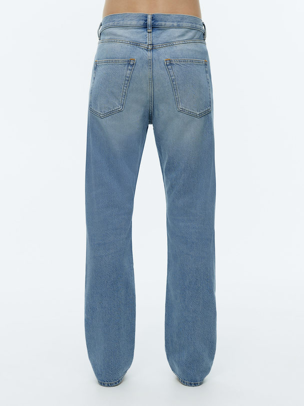 ARKET Avslappet Coast-jeans Med Avsmalnende Ben Vasket Blå
