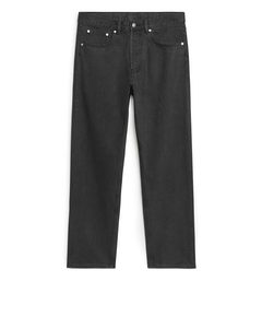 Avslappet Coast-jeans Med Avsmalnende Ben Vasket Svart