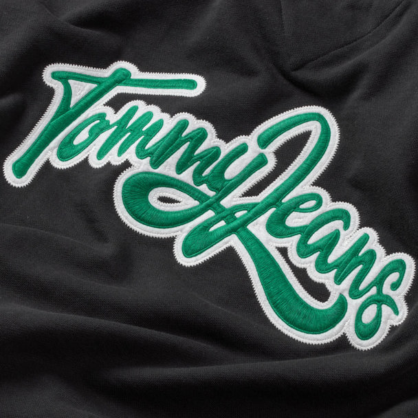 TOMMY JEANS Tommy Jeans Relax College Pop Hoodie Svart