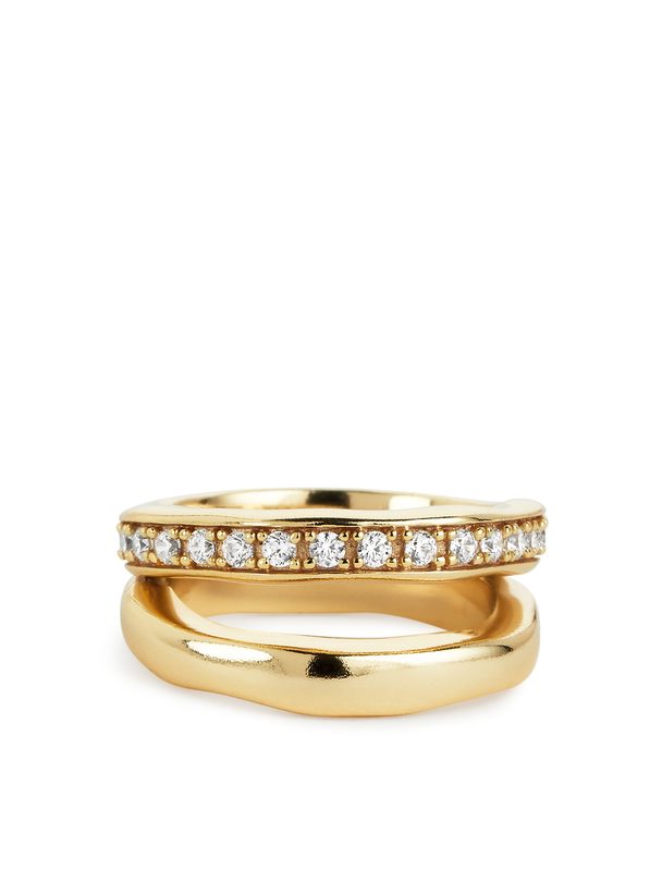 ARKET Vergoldeter Ring für den kleinen Finger Gold