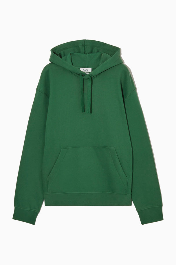COS Relaxed-fit Heavy-weight Hoodie Dark Green