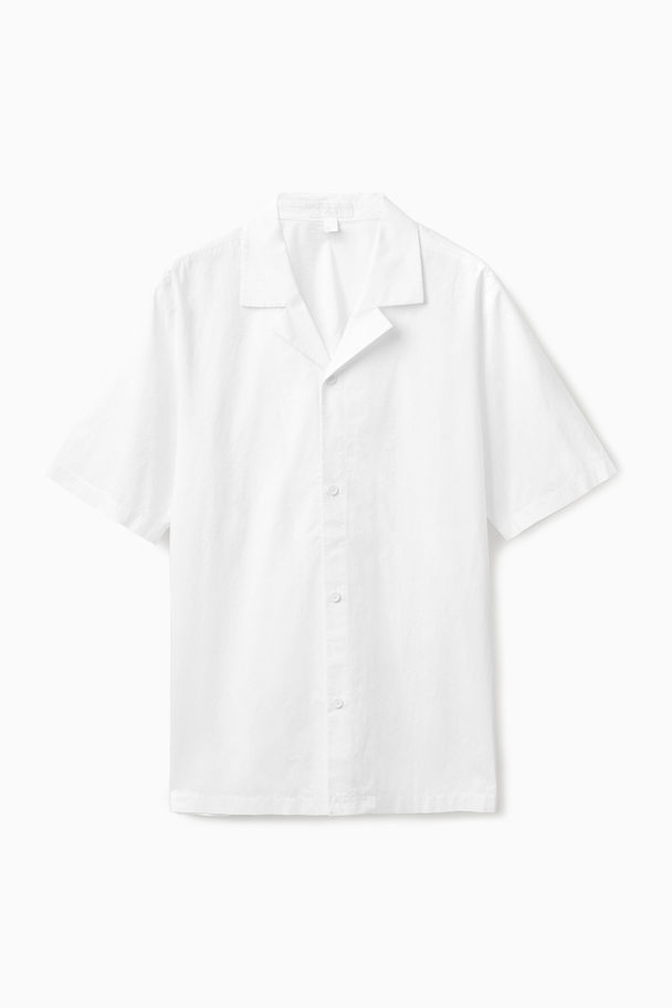 COS Relaxed Camp-collar Shirt White