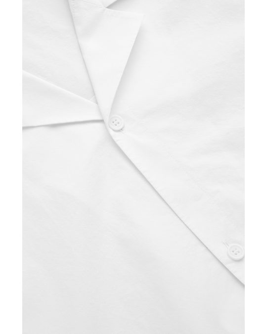 COS Relaxed Camp-collar Shirt White