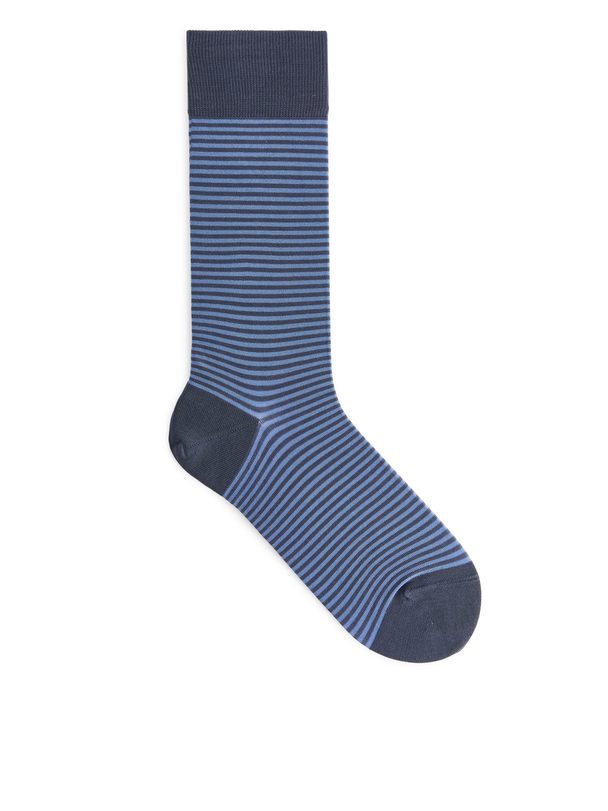 Arket Mercerised Cotton Socks Blue
