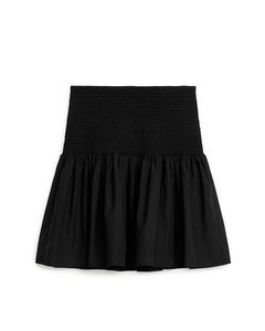 Mini Smock Skirt Black