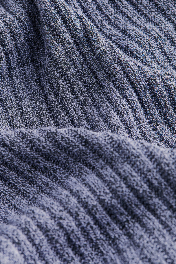 H&M Mama 2-piece Rib-knit Set Blue Marl