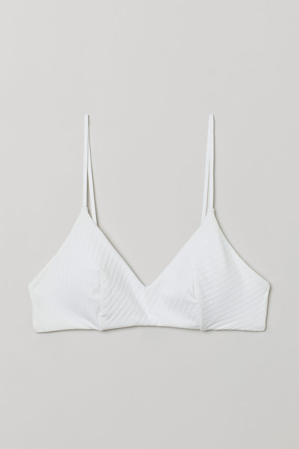 H&M Padded Bikini Top White